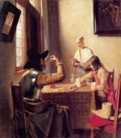 Pieter de Hooch - Soldiers Playing Cards